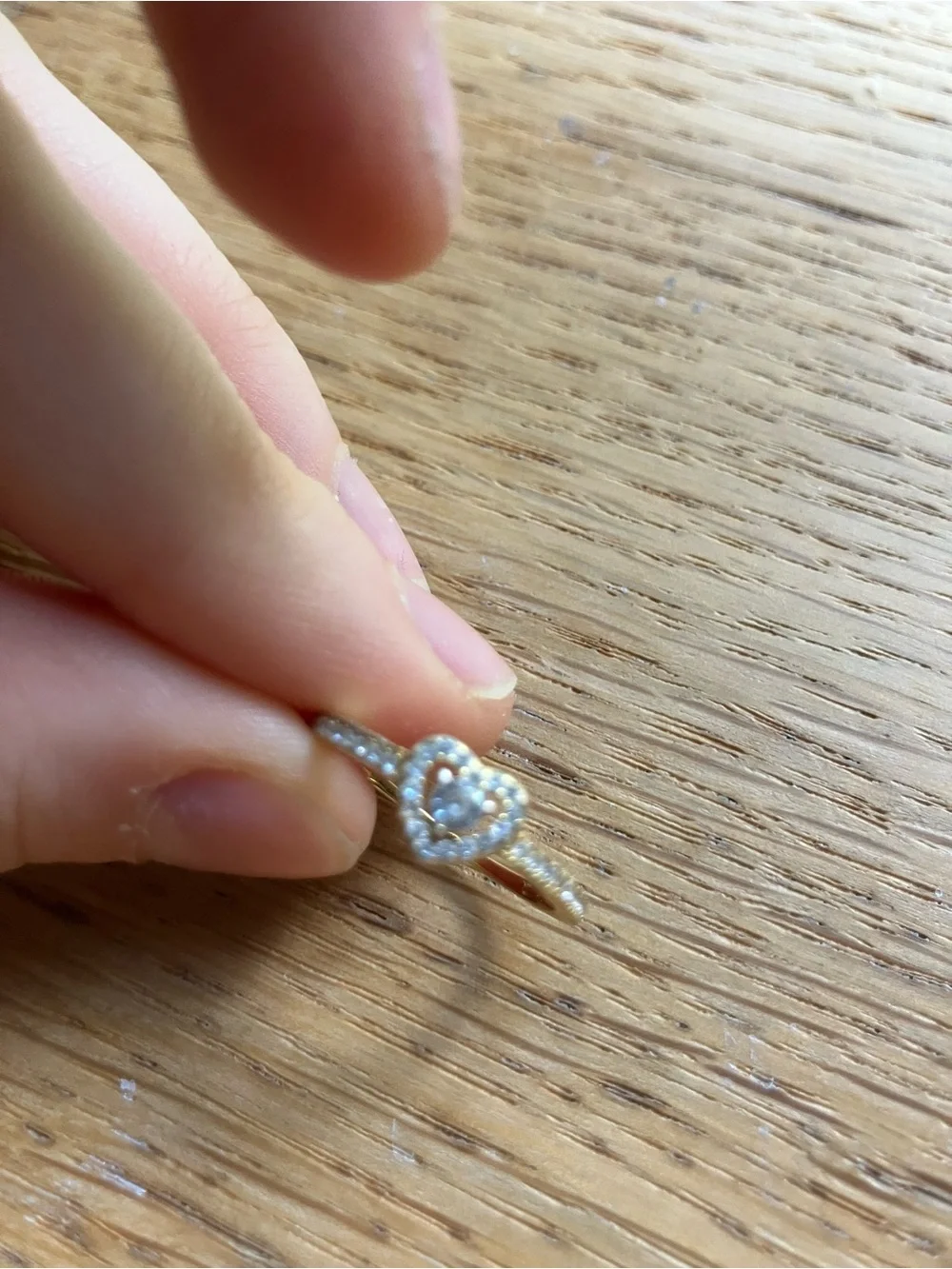 Crystal Heart Ring